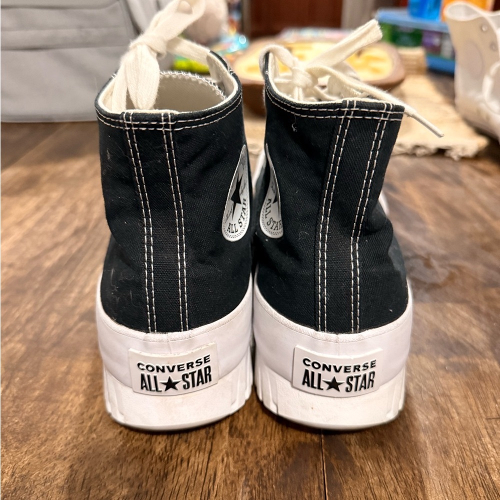 Black and White Chunky Converse Mens Size 10 Style # A00870C Excellent Condition - Picture 4 of 11